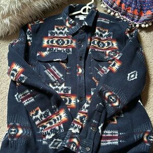 size large boho style button up